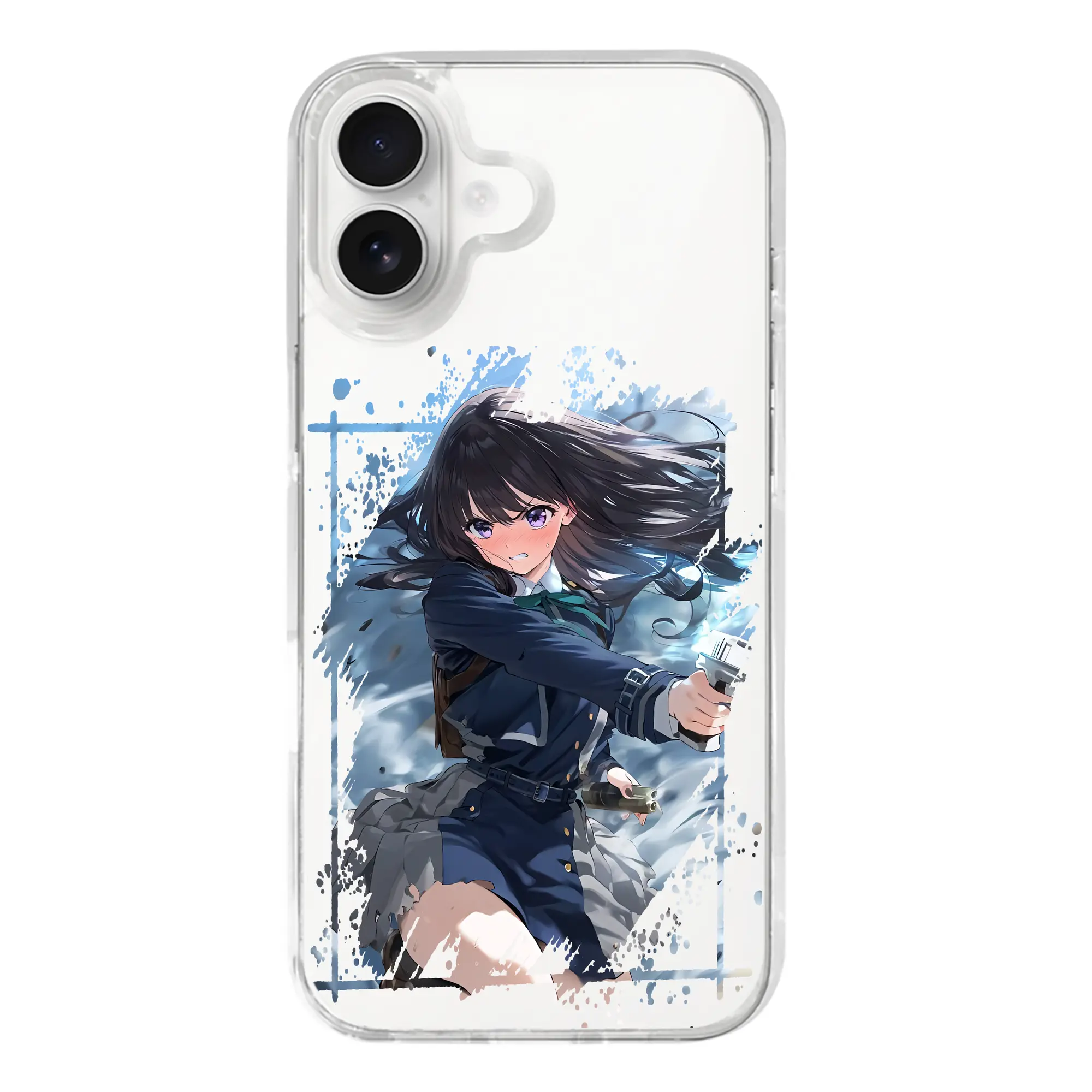 リコリス・リコイル グッズ,井ノ上たきな - iPhone 17シリーズ 透明スマホケース – 薄型・耐衝撃・精密フィット保護カバー